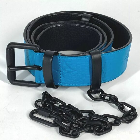 LOUIS VUITTON MP207T Virgil Abloh Monogram Ceinture Signature Carabiner belt - Picture 1 of 12